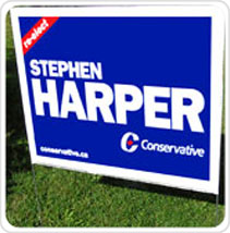 Stephen Harper Election Yard Sign