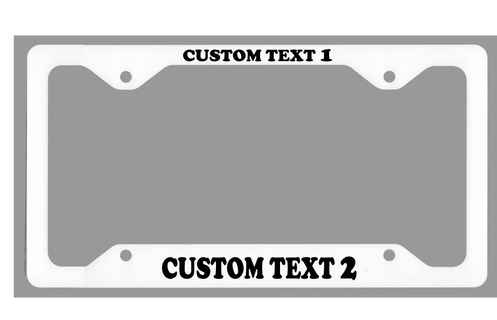Aluminum License Plate Frame
