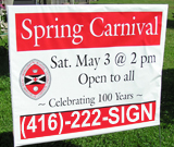 Printing Quality of carnival Lawn Sign