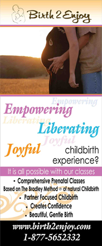 Birth 2 Enjoy Empowering Liberating Joyful Childbirth Experience Roll-up Banner
