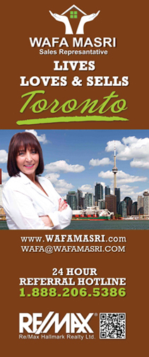 Wafa Masri Loves and Sells Toronto Rollup Banner