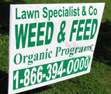 Organic programs Lawn Sign