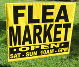 Flea market Lawn Sign