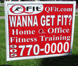 Fitness Lawn Sign