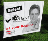 Realtor grayscale Lawn Sign
