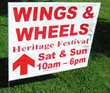 Heritage festival event Lawn Sign