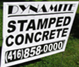 Concrete Lawn Sign