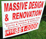 Design and renovation Lawn Sign