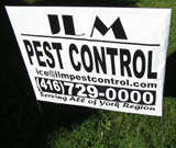Pest Control Lawn Sign