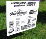 Sponsorship Grayscale Lawn Sign