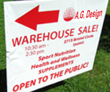 Sale Direction Lawn Sign