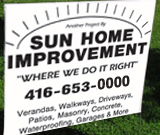 Home Improvement Lawn Sign