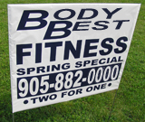 Fitness Lawn Sign
