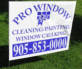Window Celaning Lawn Sign