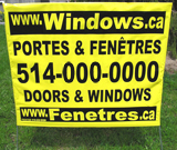 Windows & Doors Lawn Sign