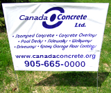 Concrete Lawn Sign