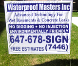 Waterproofing Lawn Sign