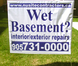 Waterproofing Lawn Sign