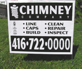 Chimney Repair Lawn Sign
