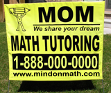 Math Tutoring Lawn Sign