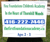 Children's Academy Yard Sign