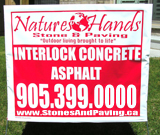 Interlock Concrete & Asphalt Lawn sign