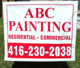 Painting & Renovation Yard Sign