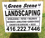 Landscaping Lawn Sign