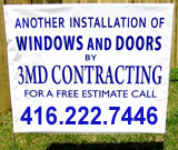 Windows & Doors Yard Sign