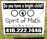 Math Tutoring Yard Sign
