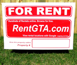 For Rent Lawn Sign