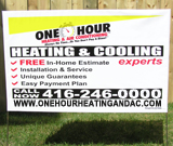 Heating and Cooling Yard Sign