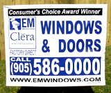 Windows and Doors Lawn Sign