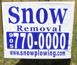 Snow Removal Bag Signs