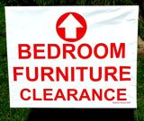 Bedroom Furniture Sale Yard Signs