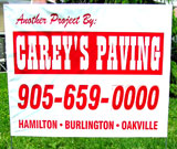 Paving Lawn Sign