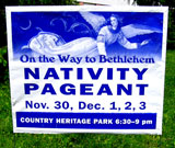 Nativity Pageant Lawn Sign