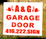 A & G Garage Door Bag Signs
