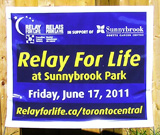 Relay For Life Event Bag Sign