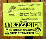 Roofing Yard Signs